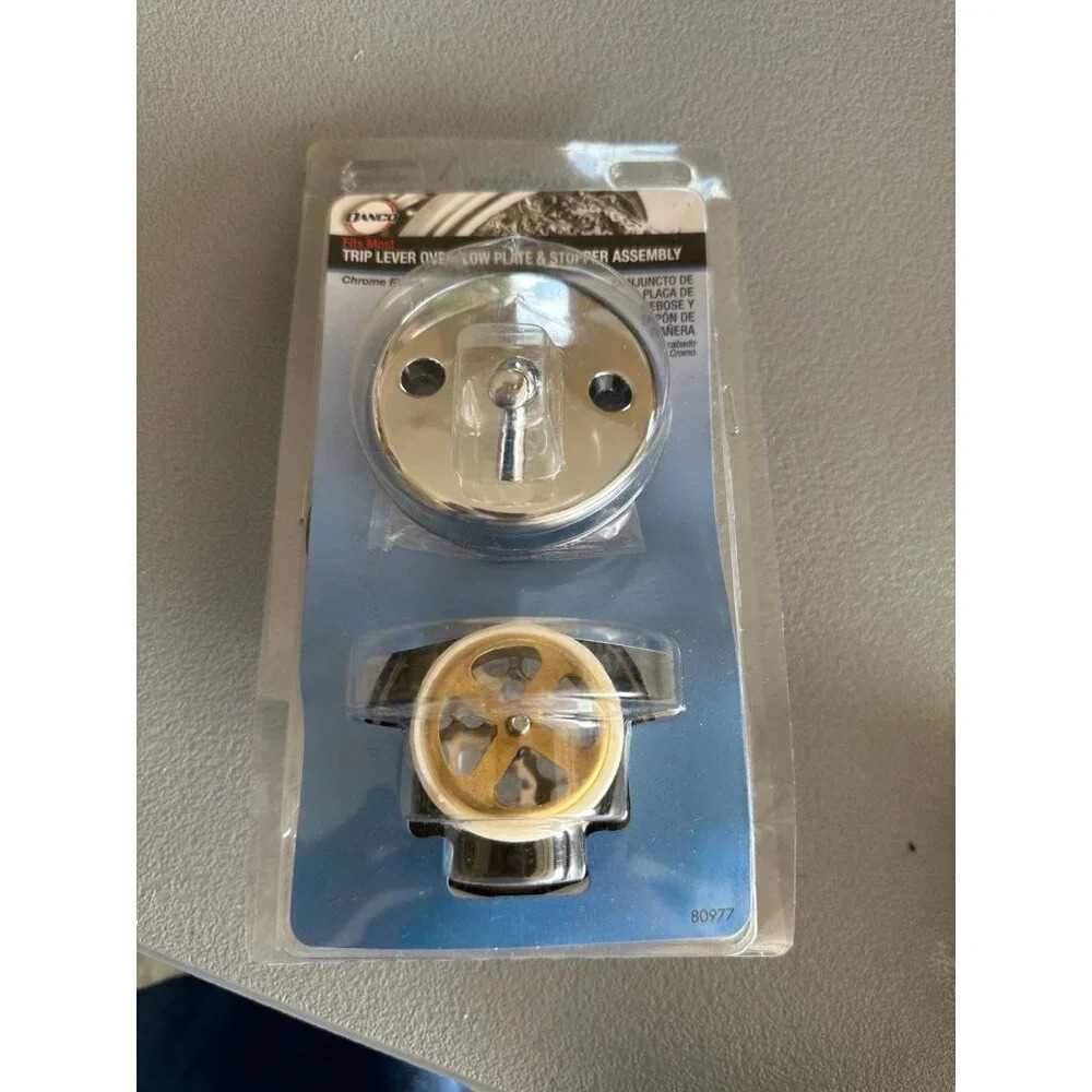 New danco trip lever over flow plate and stopper